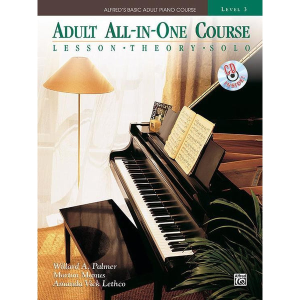 Alfred's Basic Adult Piano Course: All-In-One Book 3-Sheet Music-Alfred Music-Book & CD-Logans Pianos