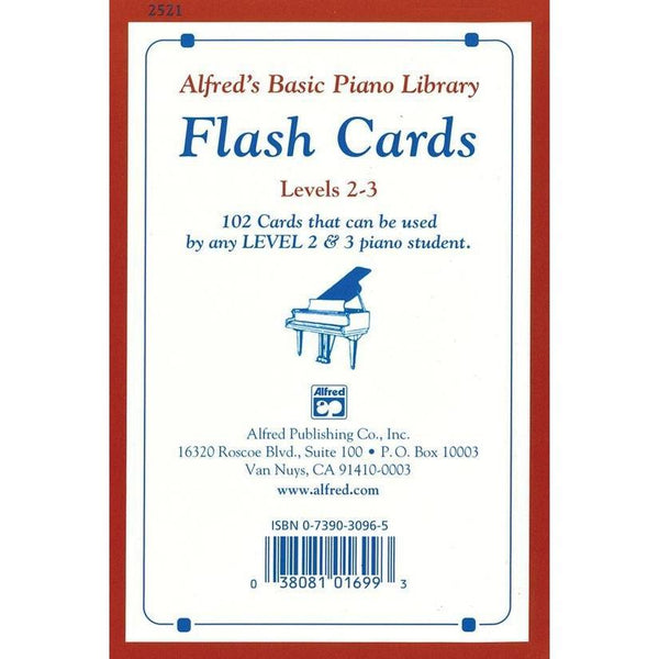 Alfred's Basic Piano Course: Flash Cards 2 & 3-Sheet Music-Alfred Music-Logans Pianos