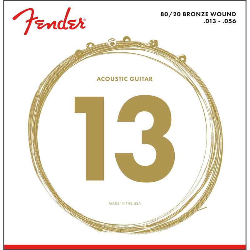 Fender 80/20 Bronze Acoustic Guitar Strings-Guitar & Bass-Fender-.010 - .048-Logans Pianos
