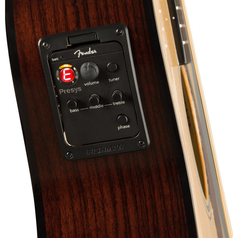 Fender CC-140SCE Acoustic Electric Guitar-Guitar & Bass-Fender-Natural-Logans Pianos