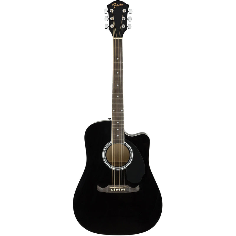 Fender FA-125CE Acoustic Electric Guitar-Guitar & Bass-Fender-Black-Logans Pianos