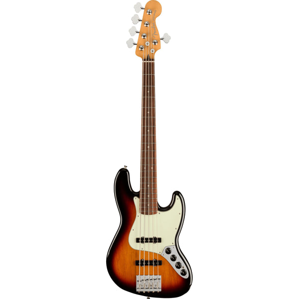Fender Player Plus Jazz Bass V-Guitar & Bass-Fender-Pau Ferro-3-Color Sunburst-Logans Pianos