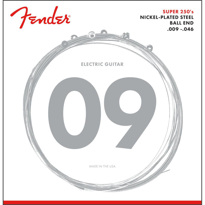 Fender Super 250's Electric Guitar Strings-Guitar & Bass-Fender-.009 - .046-Logans Pianos