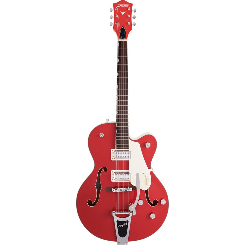 Gretsch Limited Edition G5410T Electromatic "Tri-Five" Electric Guitar-Guitar & Bass-Gretsch-Two-Tone Fiesta Red/Vintage White-Logans Pianos