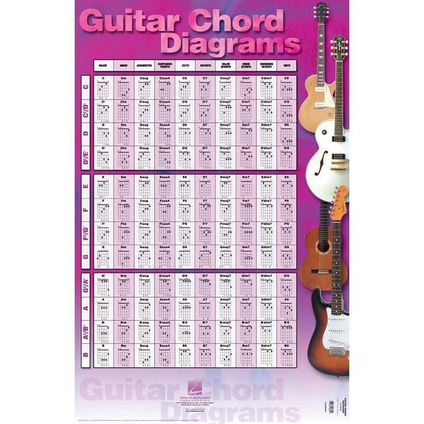Guitar Chord Diagrams-Sheet Music-Hal Leonard-Logans Pianos