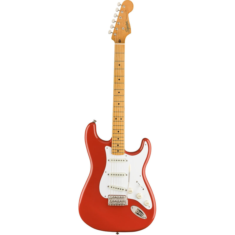 Squier Classic Vibe Stratocaster '50s Electric Guitar-Guitar & Bass-Squier-Fiesta Red-Logans Pianos
