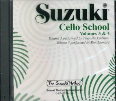 Suzuki Cello School - Volume 3-Sheet Music-Suzuki-Performance/Accompaniment CD (Vols 3 & 4)-Logans Pianos