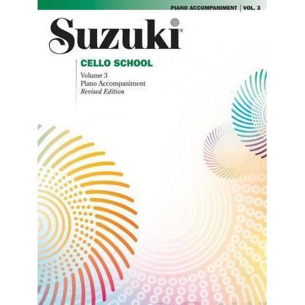 Suzuki Cello School - Volume 3-Sheet Music-Suzuki-Piano Accompaniment-Logans Pianos