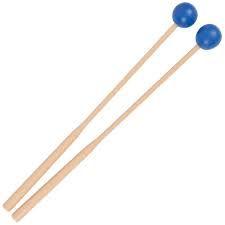Xylophone Beater/Mallets – 255mm – Soft Blue Rubber – Pair-Drums & Percussion-AMS-Logans Pianos