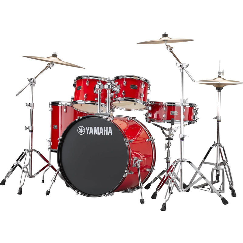 Yamaha Rydeen Euro Drum Kit-Drums & Percussion-Yamaha-Hot Red-Logans Pianos