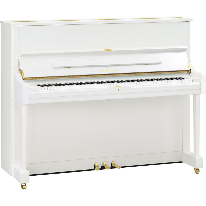 Yamaha U1 Upright Piano-Piano & Keyboard-Yamaha-Polished White-Logans Pianos