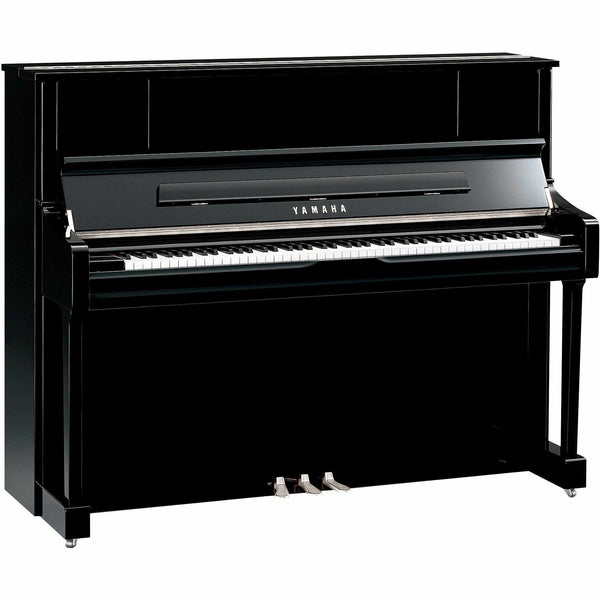 Yamaha U1JPEC Upright Piano-Piano & Keyboard-Yamaha-Polished Ebony/Chrome-Logans Pianos
