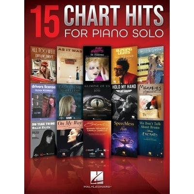 15 Chart Hits for Piano Solo-Sheet Music-Hal Leonard-Logans Pianos