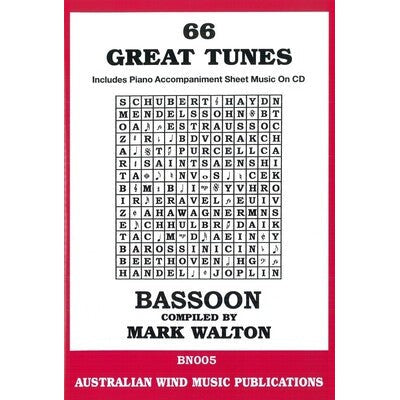 66 Great Tunes Bassoon-Sheet Music-Hal Leonard-Logans Pianos