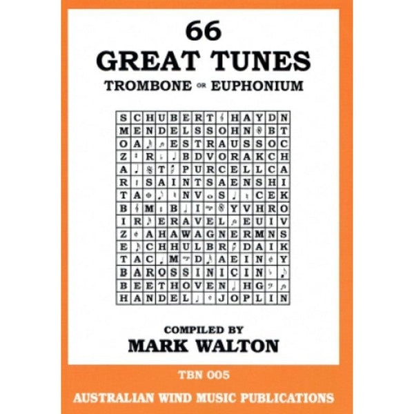 66 Great Tunes for Trombone & Euphonium-Sheet Music-Australian Wind Music Publications-Logans Pianos