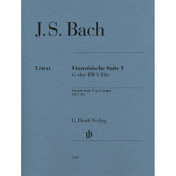 Bach- French Suite No. 5 G major BWV 816-Sheet Music-G. Henle Verlag-Logans Pianos