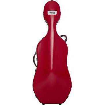Bam Classic Cello Case 5.9KG with Wheels-Orchestral Strings-Bam-Pomegranate Red-Logans Pianos