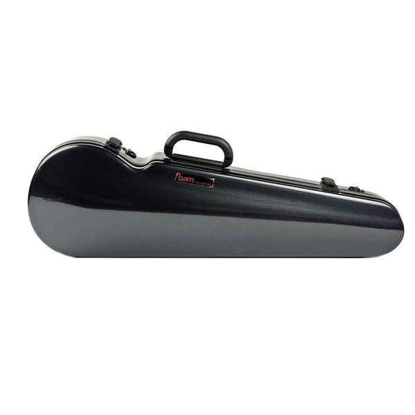 Bam Hightech Contoured 1.6kg Violin Case-Orchestral Strings-Bam-Black Carbon-Logans Pianos