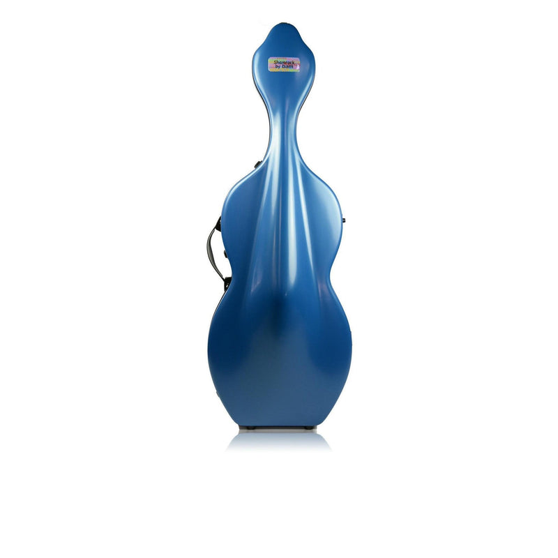 Bam Hightech Shamrock Cello Case 3.9KG No Wheels-Orchestral Strings-Bam-Azure Blue-Logans Pianos