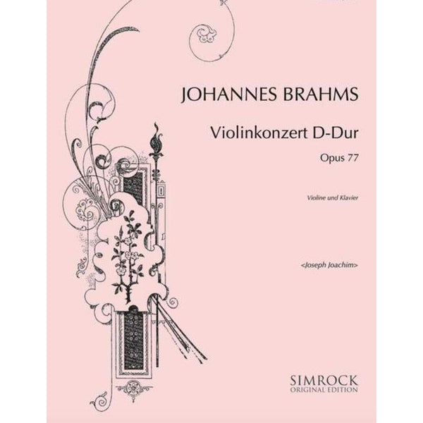 Brahms - Violin Concerto in D Major, Op. 77-Sheet Music-Simrock-Logans Pianos