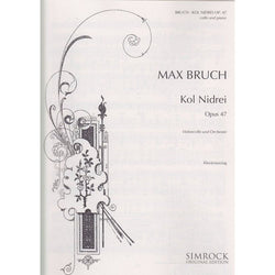 Bruch - Kol Nidrei, Op. 47 (for Cello and Piano)-Sheet Music-Hal Leonard Australia-Logans Pianos