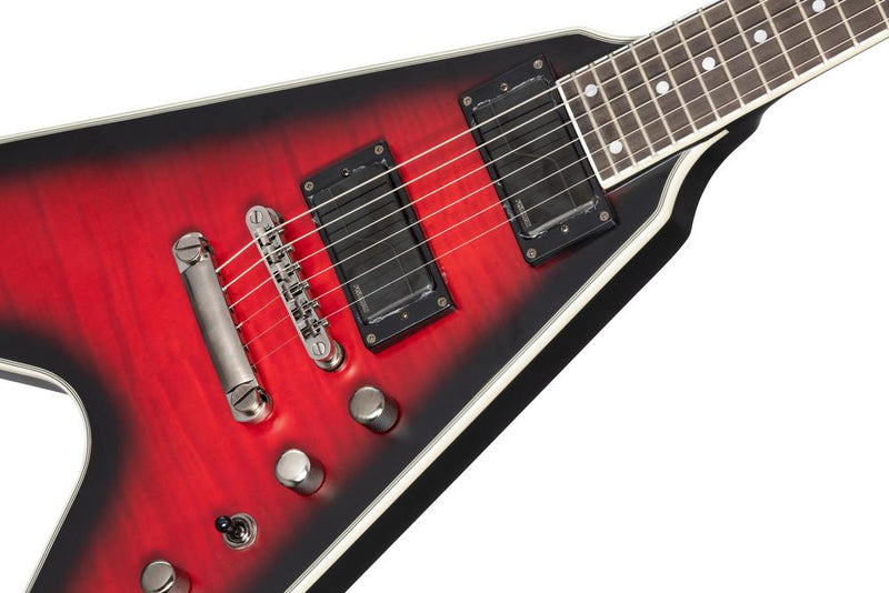 Dave Mustaine Epiphone Flying V Prophecy Electric Guitar - Red Burst-Guitar & Bass-Epiphone-Logans Pianos