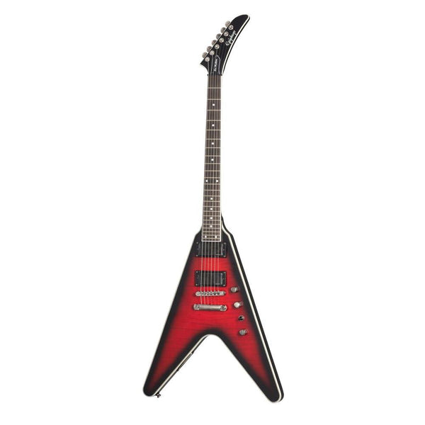 Dave Mustaine Epiphone Flying V Prophecy Electric Guitar - Red Burst-Guitar & Bass-Epiphone-Logans Pianos