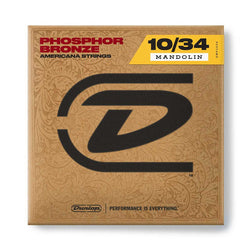 Dunlop DMP10 Mandolin Strings Phosphor Bronze Light 10-34 Loop Ends-Guitar & Bass-Jim Dunlop-Logans Pianos