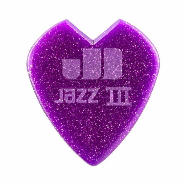 Dunlop Kirk Hammett Jazz III Purple Picks-Guitar & Bass-Jim Dunlop-Logans Pianos