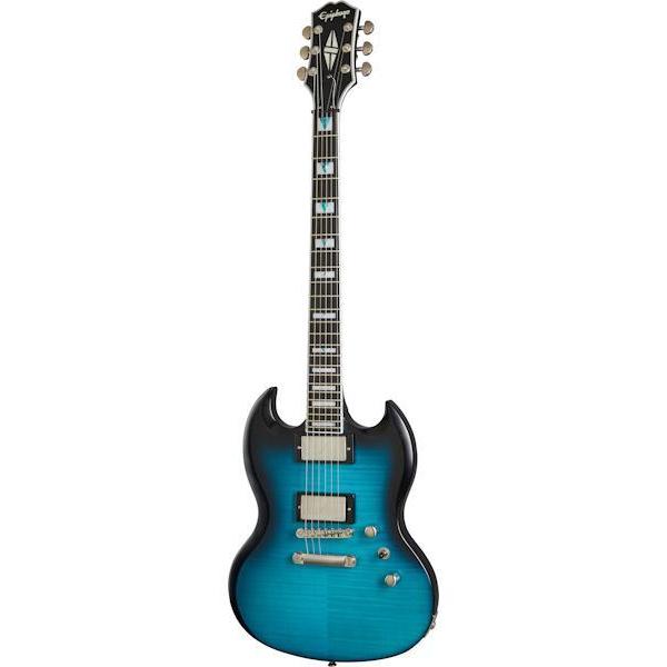 Epiphone Prophecy SG Electric Guitar-Guitar & Bass-Epiphone-Blue Tiger Aged Gloss-Logans Pianos