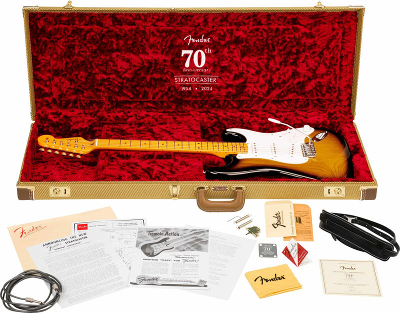FENDER 70TH ANNIVERSARY AMERICAN VINTAGE II 1954 STRATOCASTER-Guitar & Bass-Fender-Logans Pianos