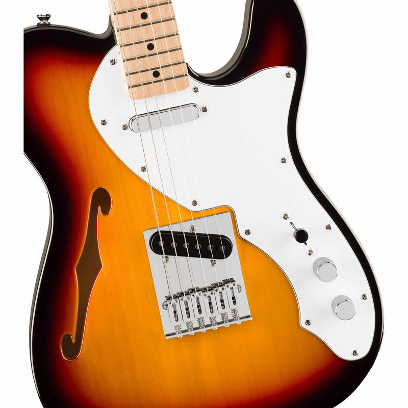 Fender Affinity Series Telecaster Thinline-Guitar & Bass-Squier-Olympic White-Logans Pianos