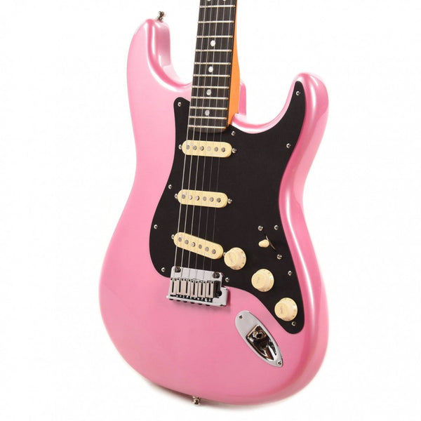 Fender American Ultra Stratocaster Limited Edition HSS Bubble Gum Metallic Electric Guitar-Guitar & Bass-Fender-Logans Pianos