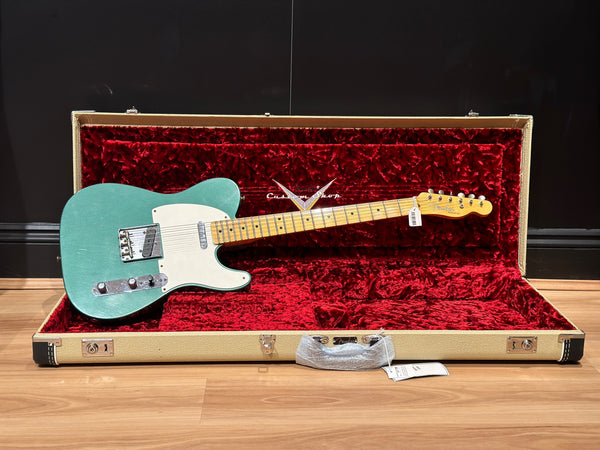 Fender Custom Shop 1955 Journeyman Relic Telecaster Sherwood Green Metallic-Guitar & Bass-Fender-Logans Pianos