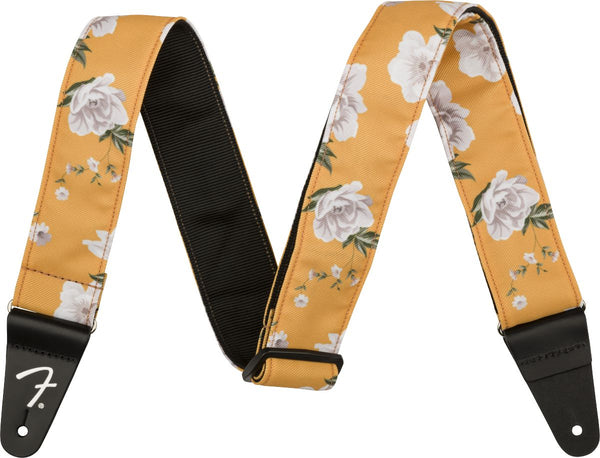 Fender Floral Guitar Strap-Guitar & Bass-Fender-Marigold-Logans Pianos