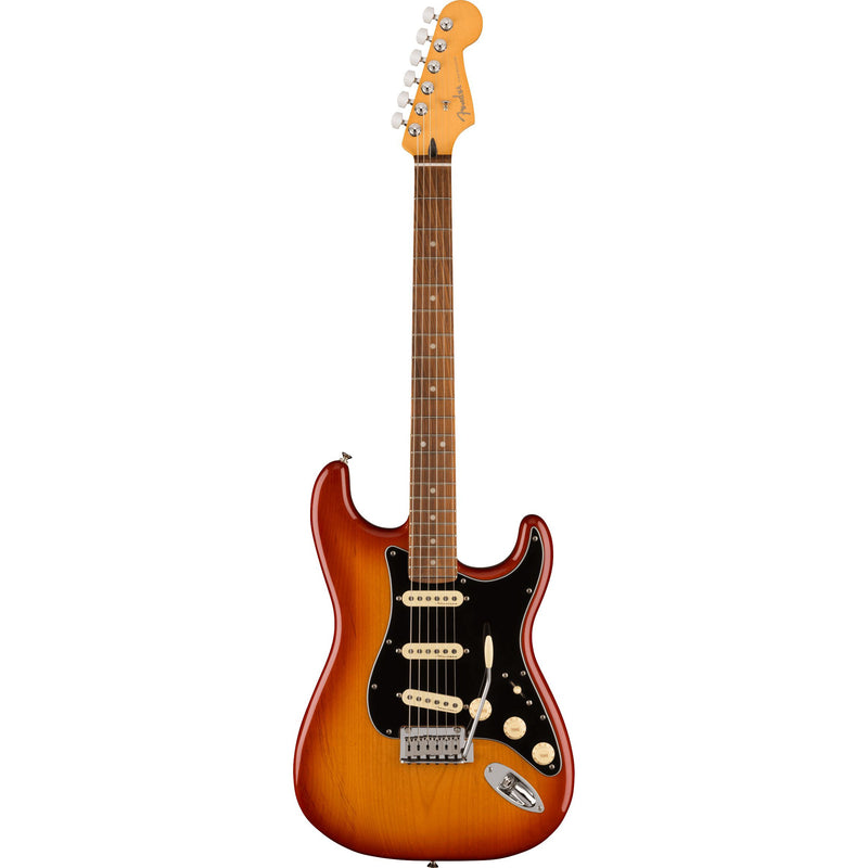 Fender Player Plus Stratocaster + BONUS HARD CASE-Guitar & Bass-Fender-Pau Ferro-Sienna Sunburst-Logans Pianos