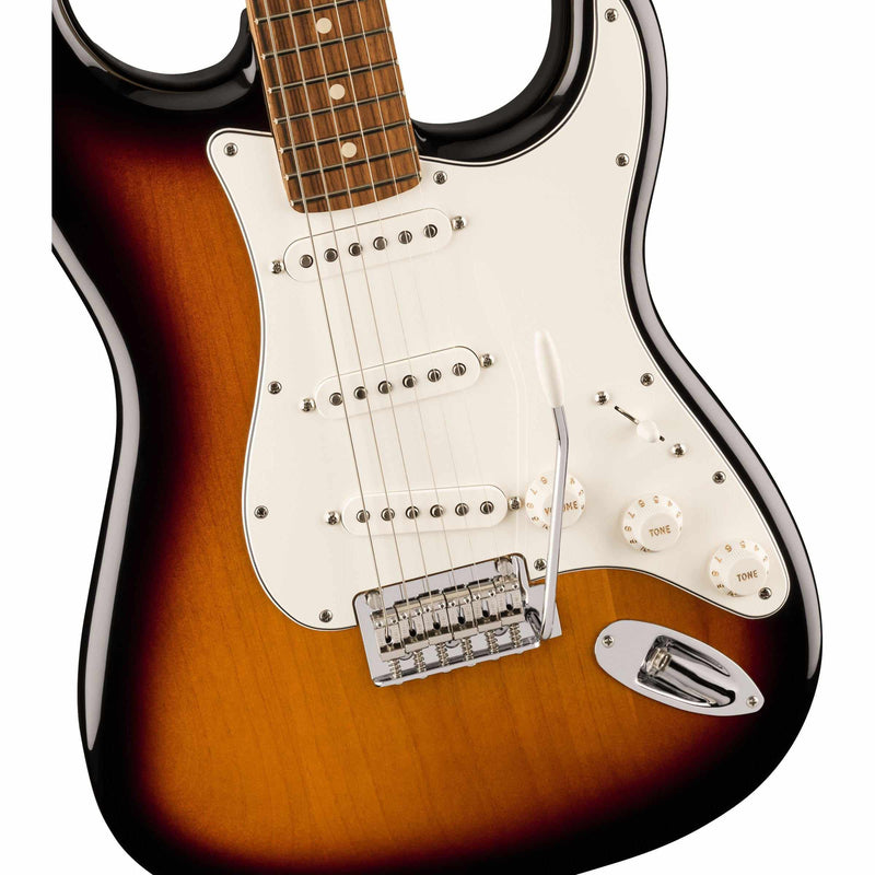 Fender Player Stratocaster Anniversary Electric Guitar-Guitar & Bass-Fender-Pau Ferro-2-Colour Sunburst-Logans Pianos