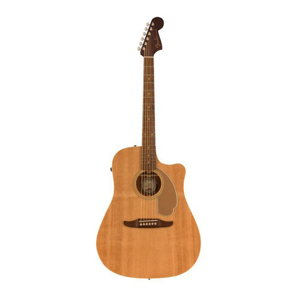 Fender Redondo Player Acoustic Electric Guitar (NEW)-Guitar & Bass-Fender-Candy Apple Red-Logans Pianos