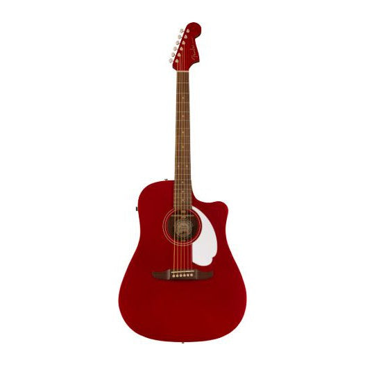 Fender Redondo Player Acoustic Electric Guitar (NEW)-Guitar & Bass-Fender-Candy Apple Red-Logans Pianos