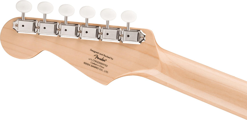 Fender Squier X Hello Kitty White Stratocaster-Guitar & Bass-Squier-Logans Pianos