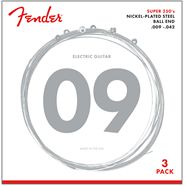 Fender Super 250L NPS Ball End Strings (.009-.042 Gauges) 3-Pack-guitar accessories-Fender-Logans Pianos