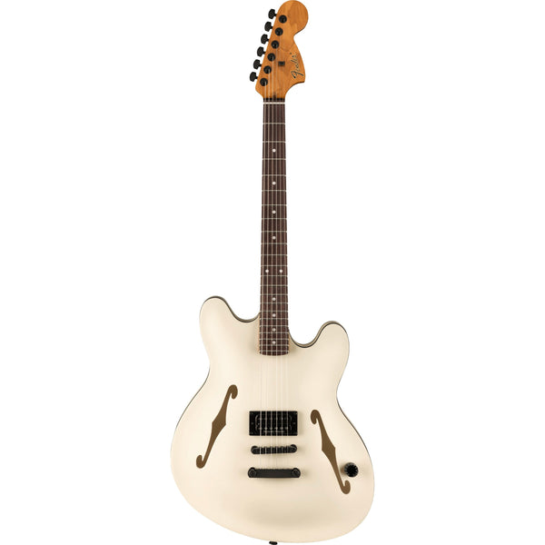 Fender Tom Delonge Starcaster®-Guitar & Bass-Fender-Satin Olympic White-Logans Pianos