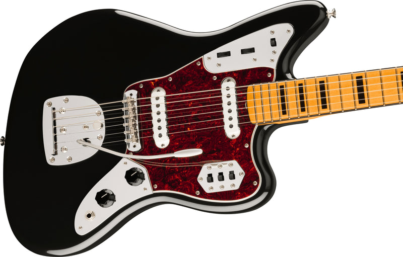 Fender Vintera II '70s Jaguar Electric Guitar-Guitar & Bass-Fender-Black-Logans Pianos