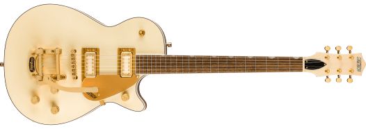Gretsch Electromatic Pristine LTD Jet White Gold Guitar-Guitar & Bass-Gretsch-Logans Pianos