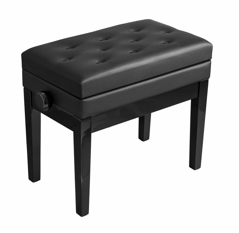 Hemingway Deluxe Piano Bench Black-Piano & Keyboard-AMS-Logans Pianos