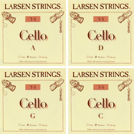 Larsen Cello Strings - Full Set-Orchestral Strings-Larsen-4/4-Medium-Logans Pianos