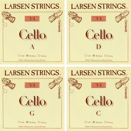 Larsen Cello Strings - Full Set-Orchestral Strings-Larsen-4/4-Medium-Logans Pianos