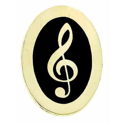 Mini Treble Clef Oval Pin-Gifts-Hal Leonard-Logans Pianos