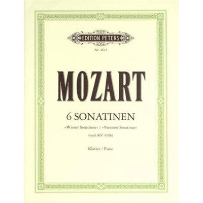 Mozart 6 Viennese Sonatinas-Sheet Music-Edition Peters-Logans Pianos