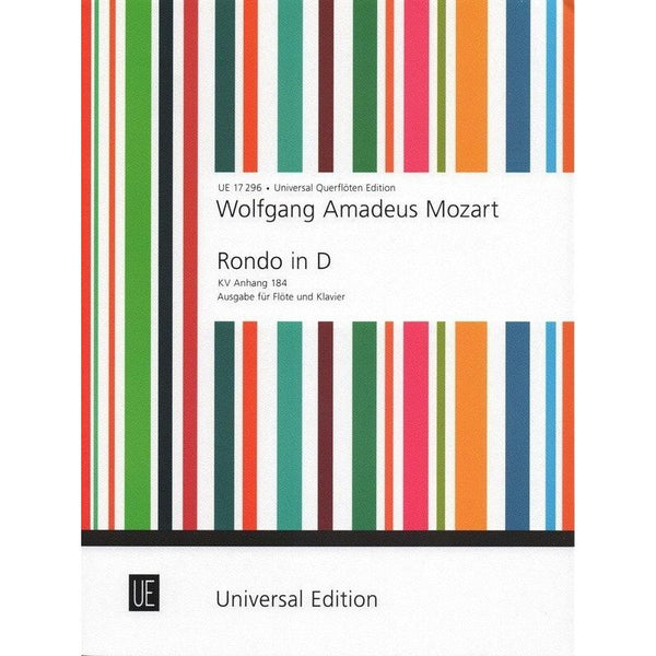 Mozart - Rondo in D major KV Anh. 184 Flute/Piano-Sheet Music-Universal Edition-Logans Pianos